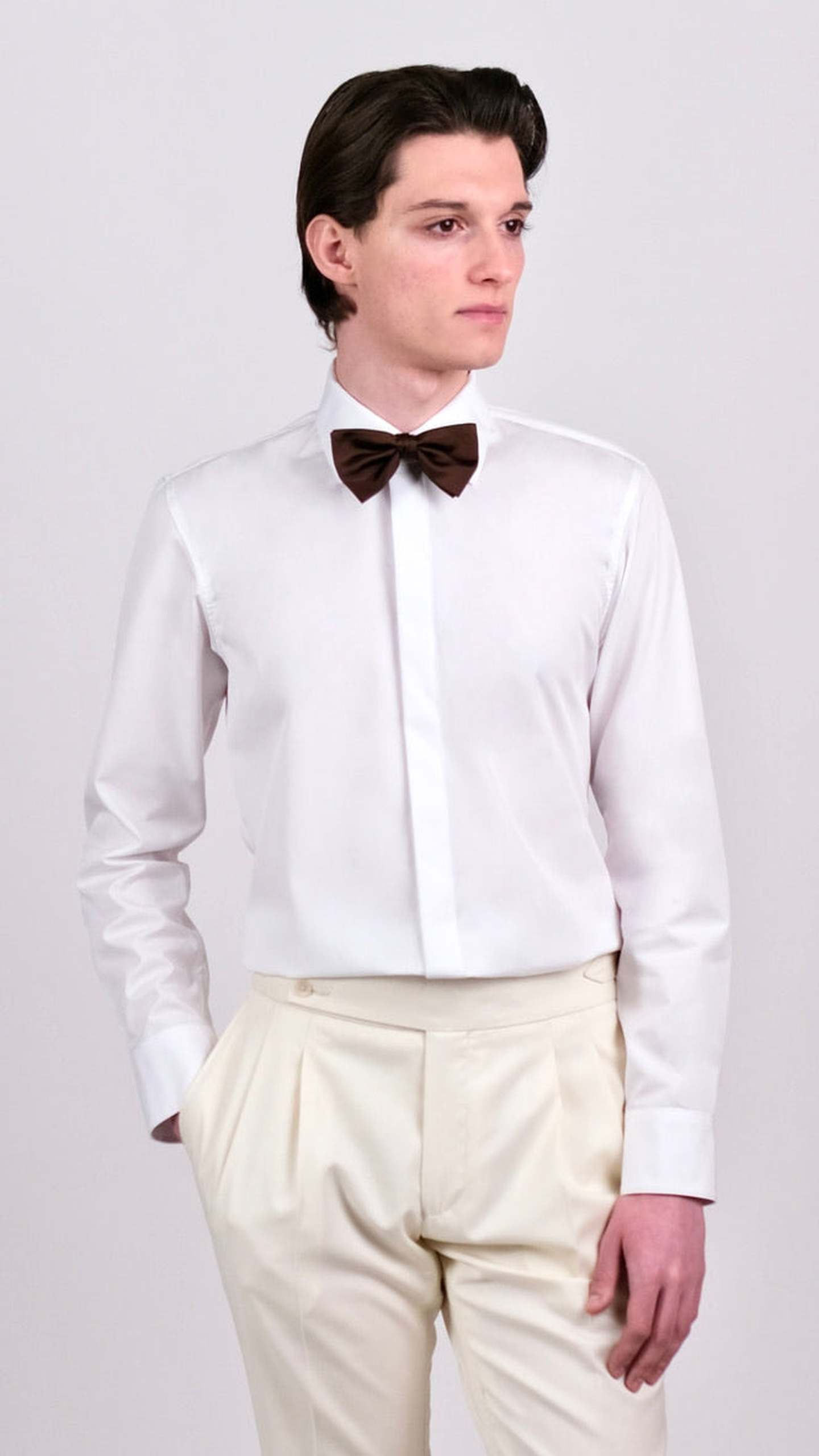 Cămașă Tuxedo Alb by Iorgoni