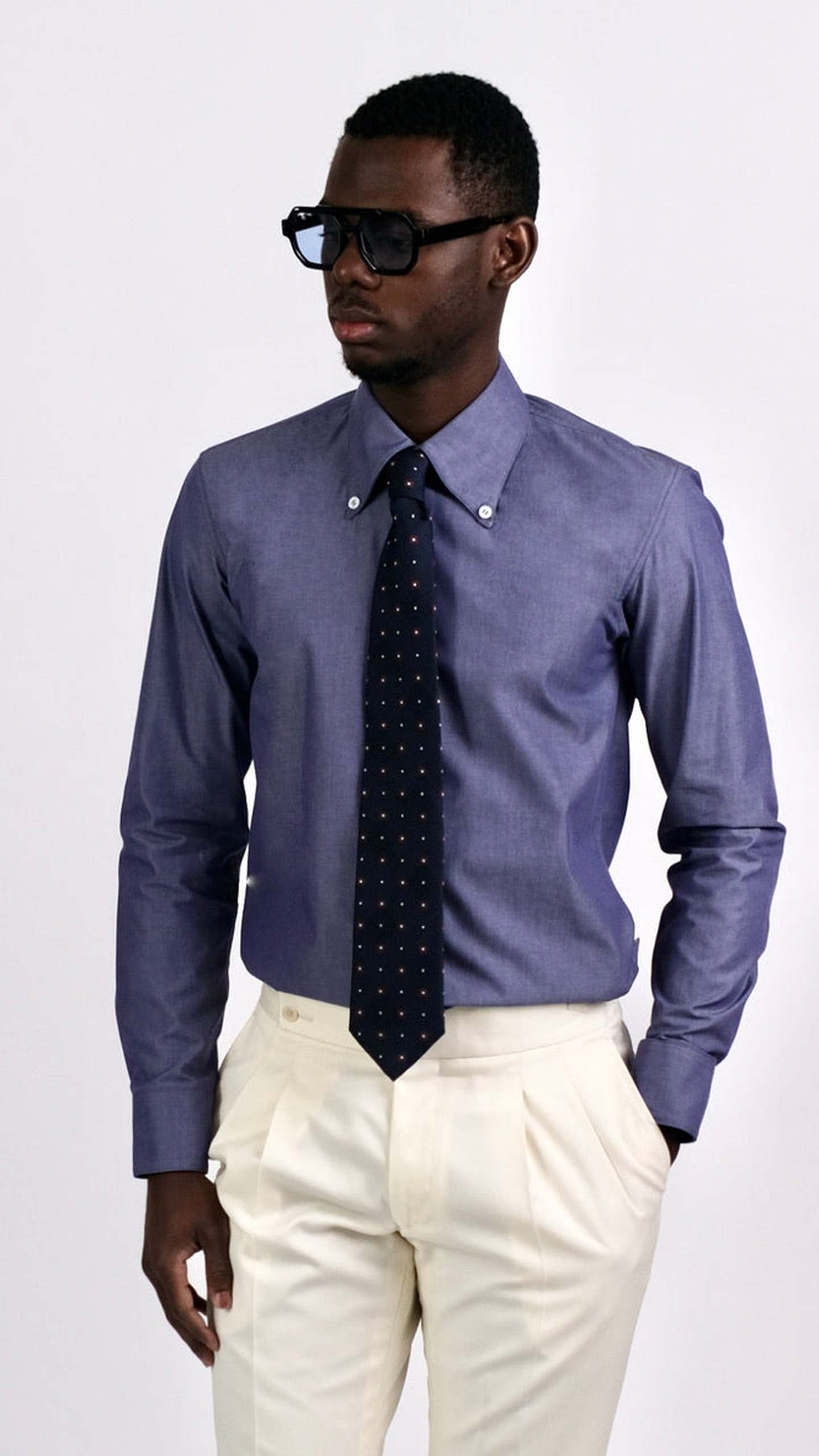 Cămașă Poplin Indigo by Iorgoni