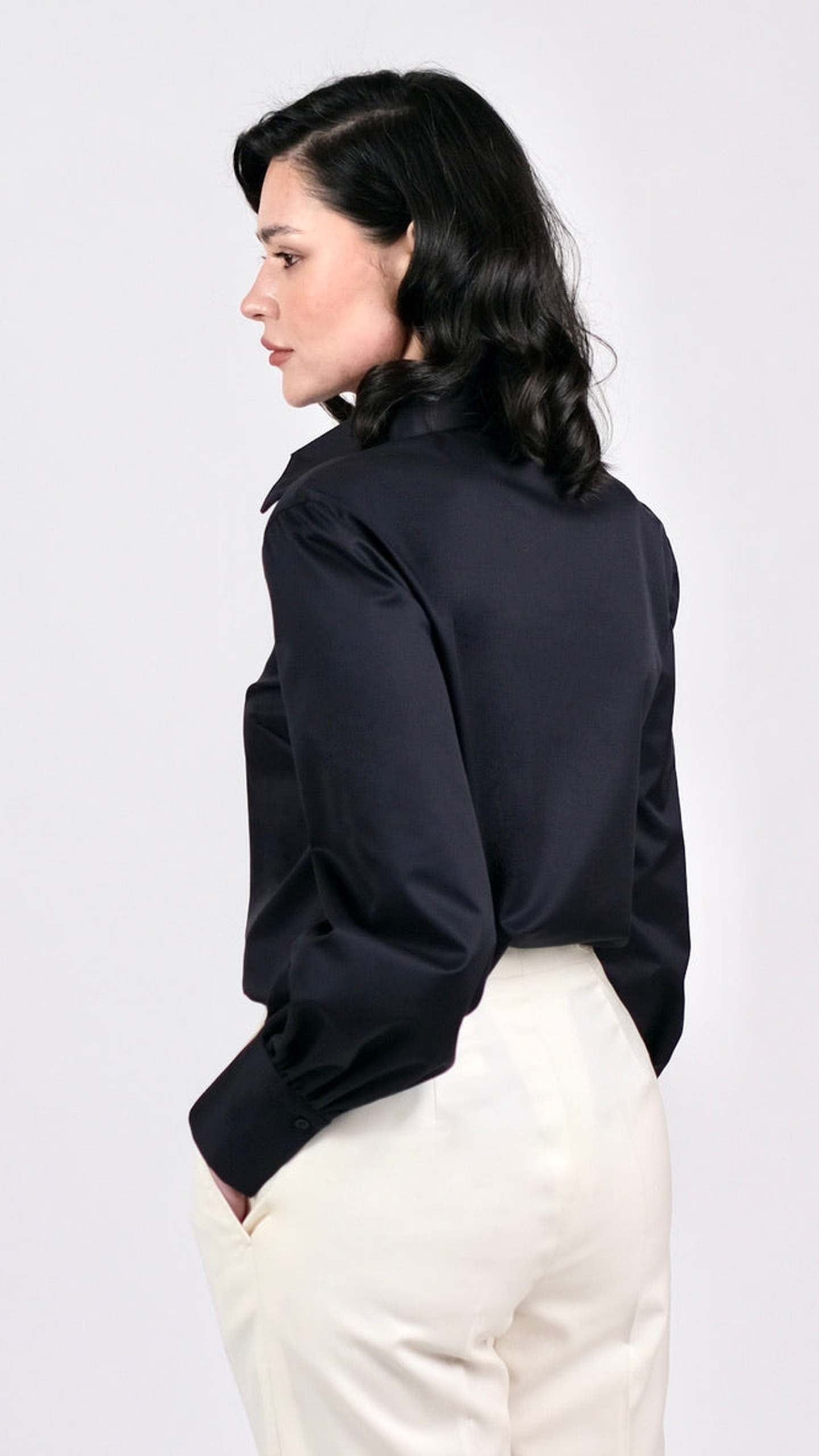 Cămașă Twill Neagră by Iorgoni