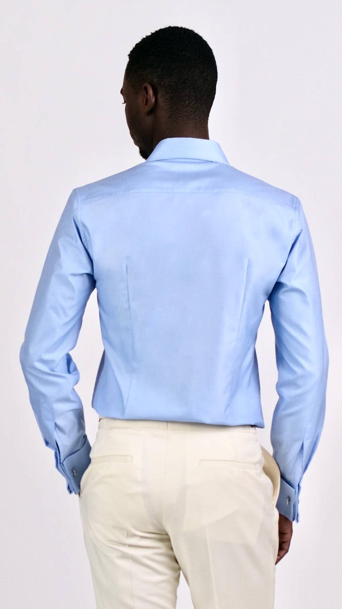 Cămașa Tuxedo cu Plastron - Albastru Deschis by Iorgoni