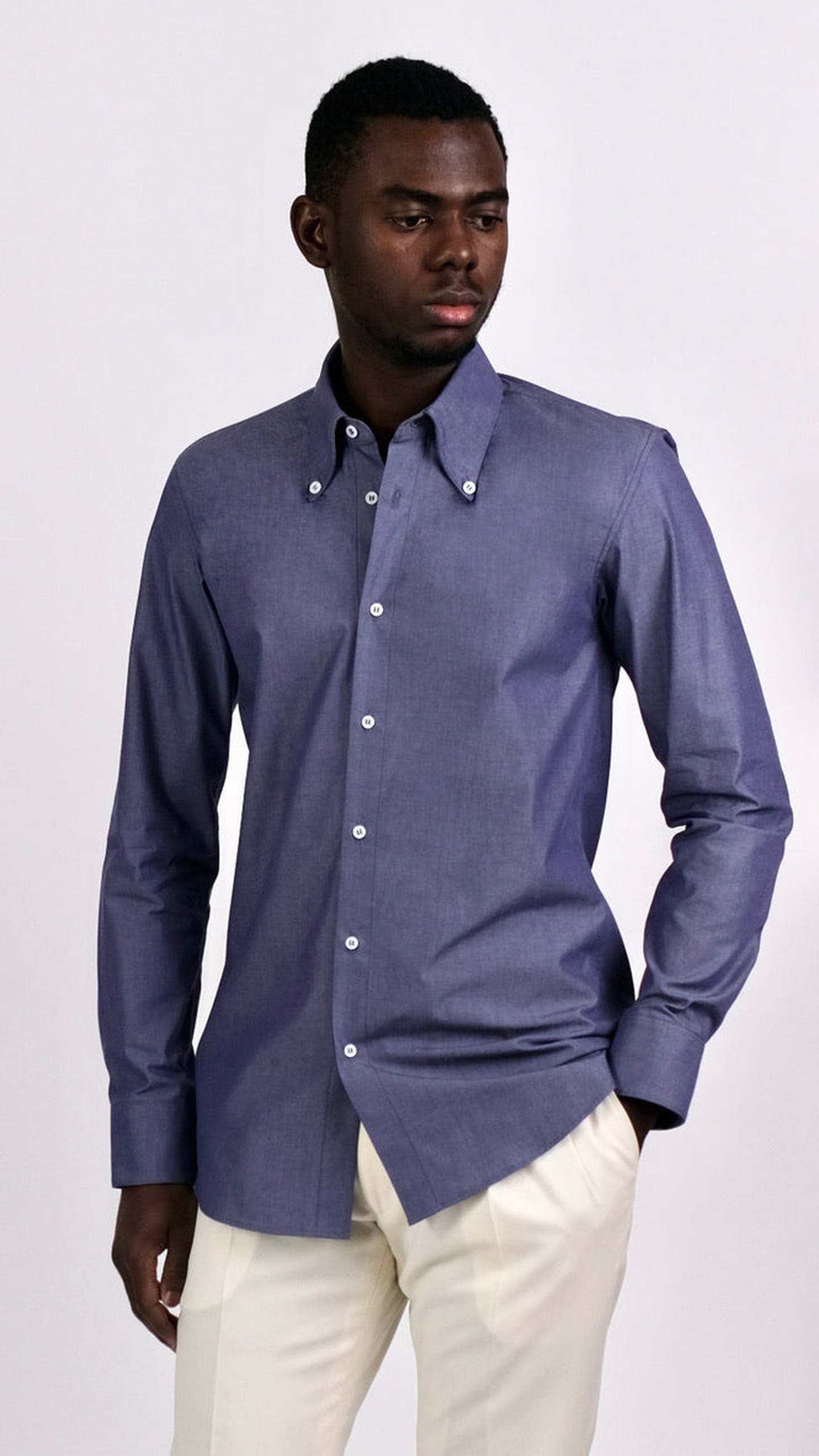 Cămașă Poplin Indigo by Iorgoni