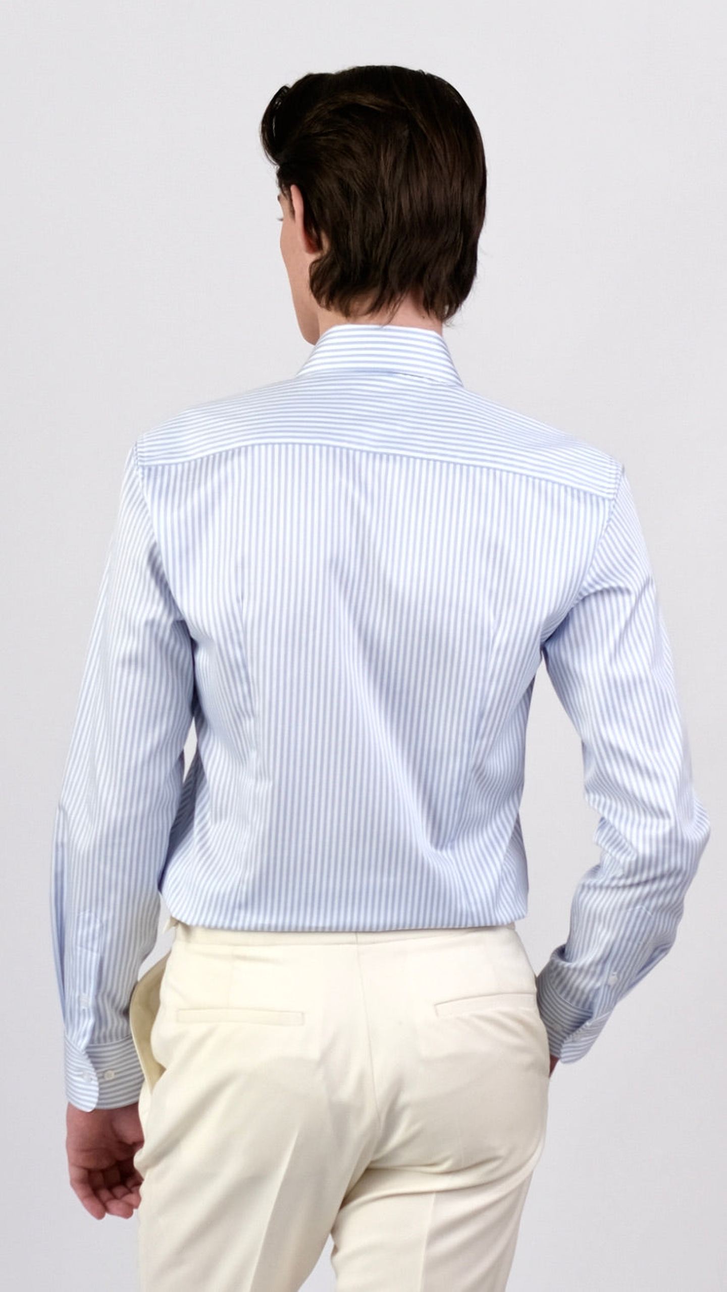 Cămașă Poplin cu Dungi Albastre by Iorgoni