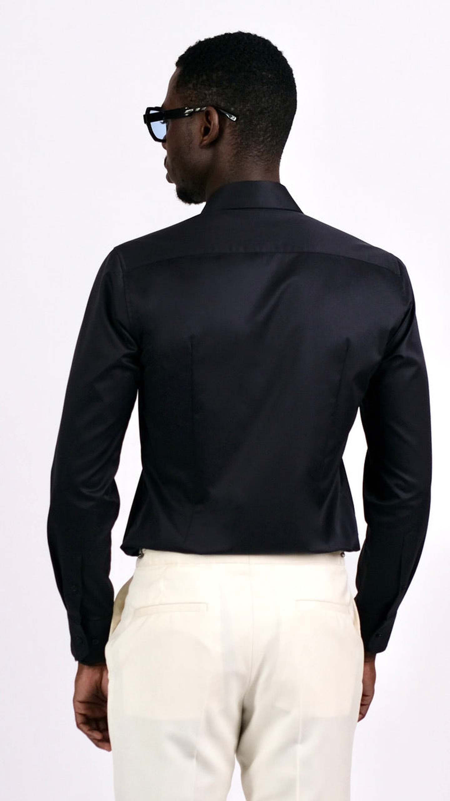 Cămașă Neagra din Twill by Iorgoni