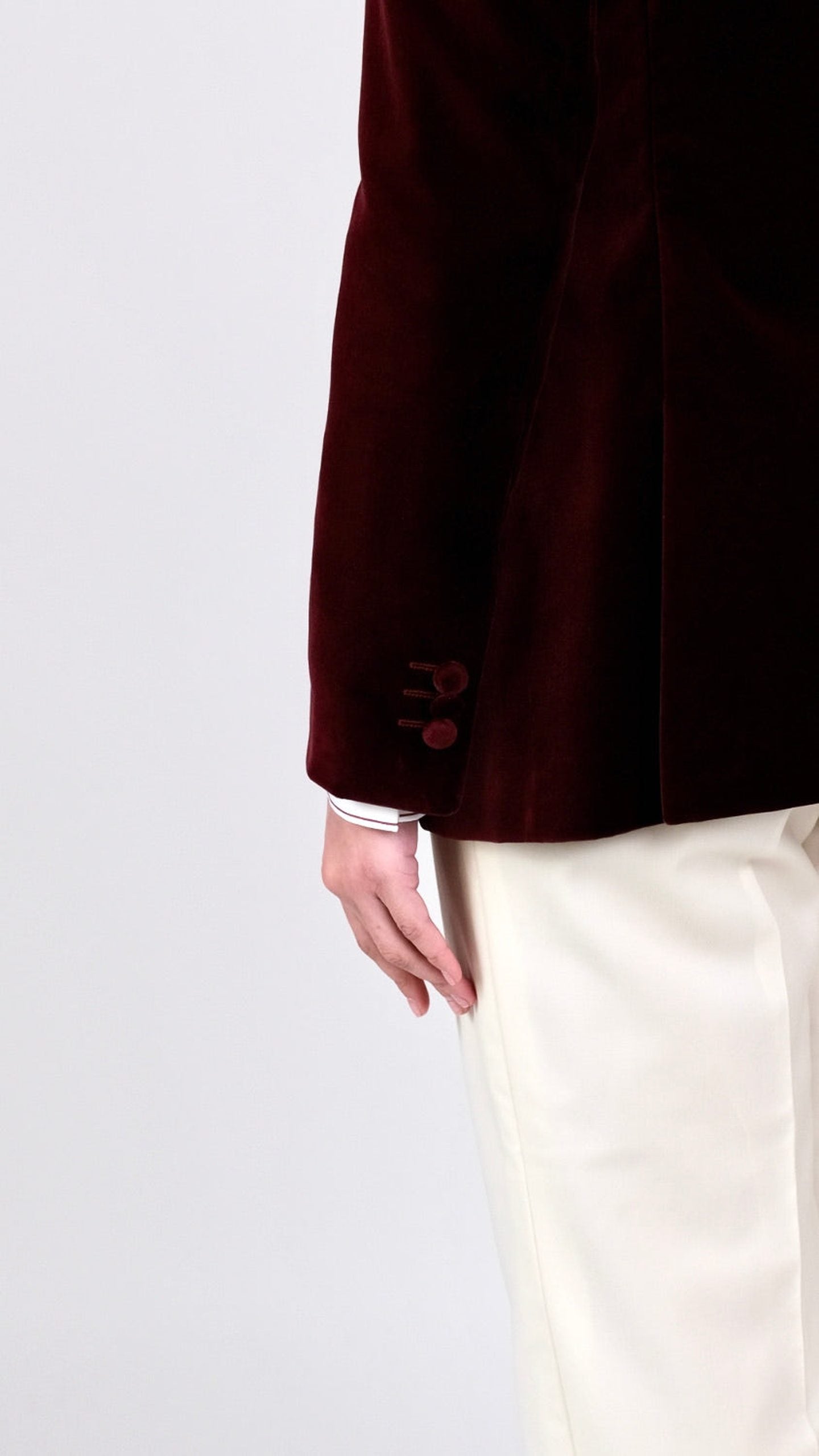 Sacou din Catifea Burgundy by Iorgoni