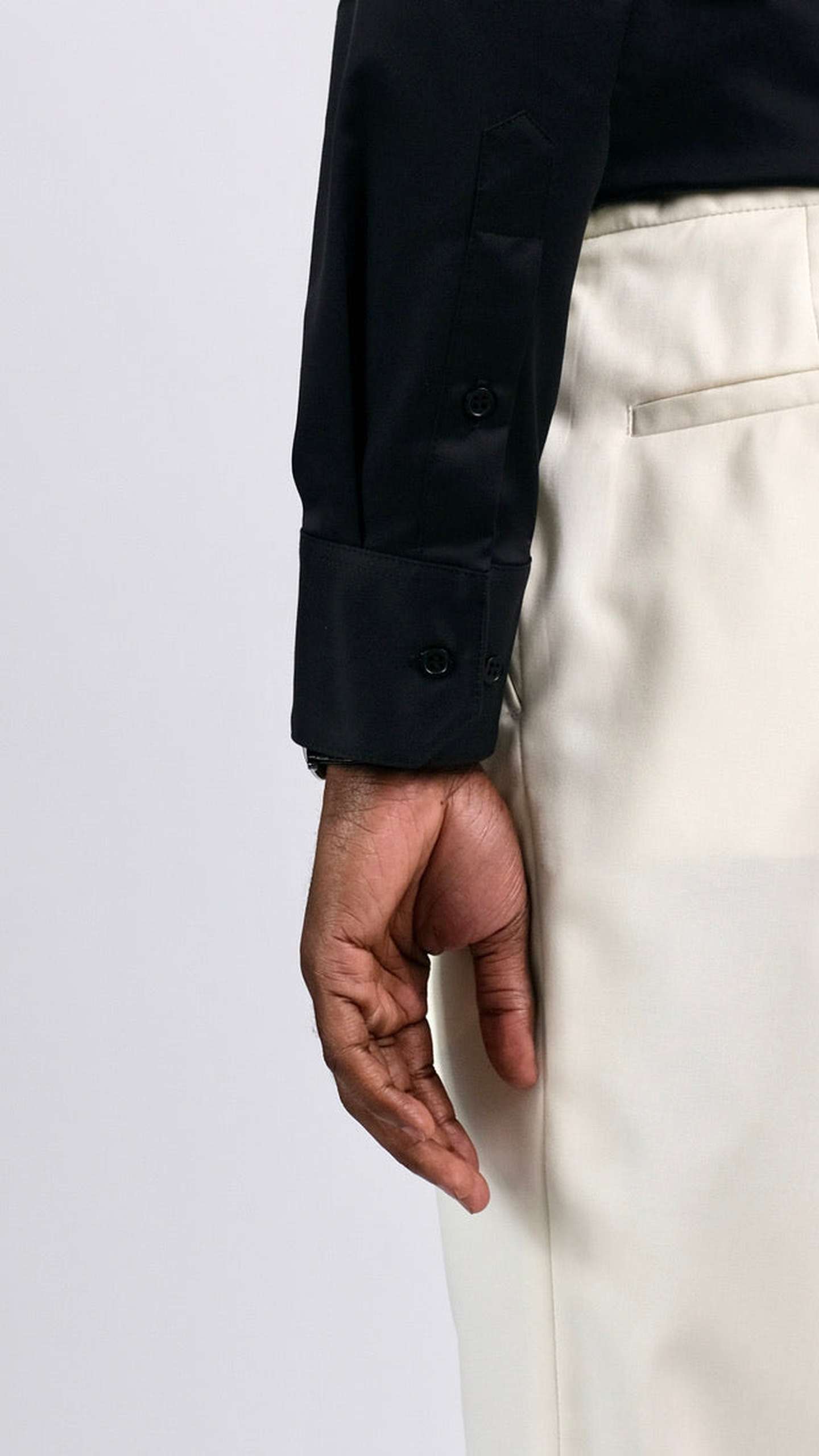 Cămașă Neagra din Twill by Iorgoni