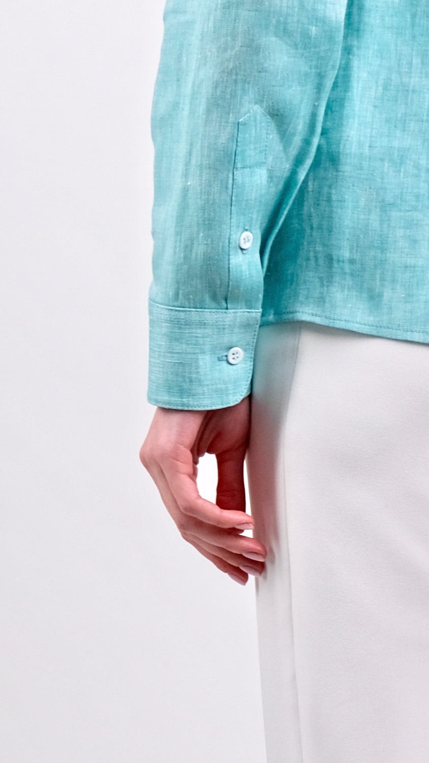 Cămașă In - Verde Menta by Iorgoni