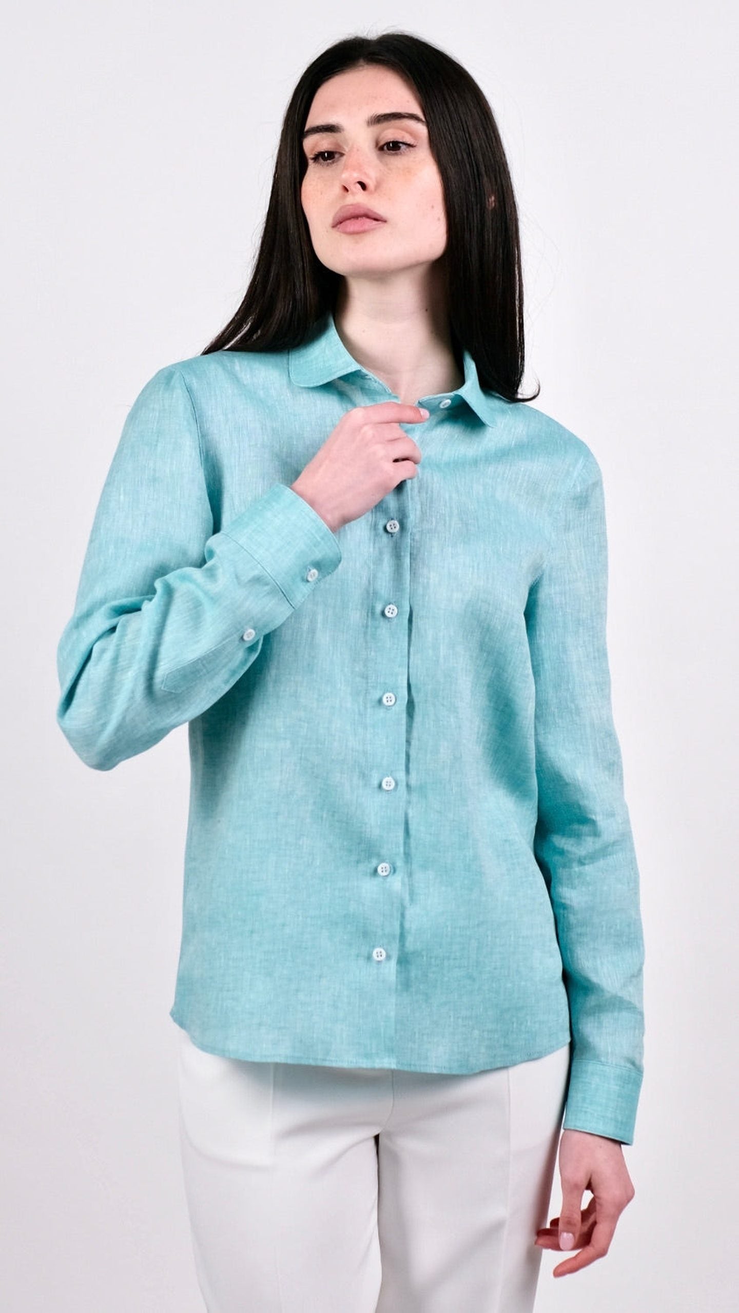 Cămașă In - Verde Menta by Iorgoni