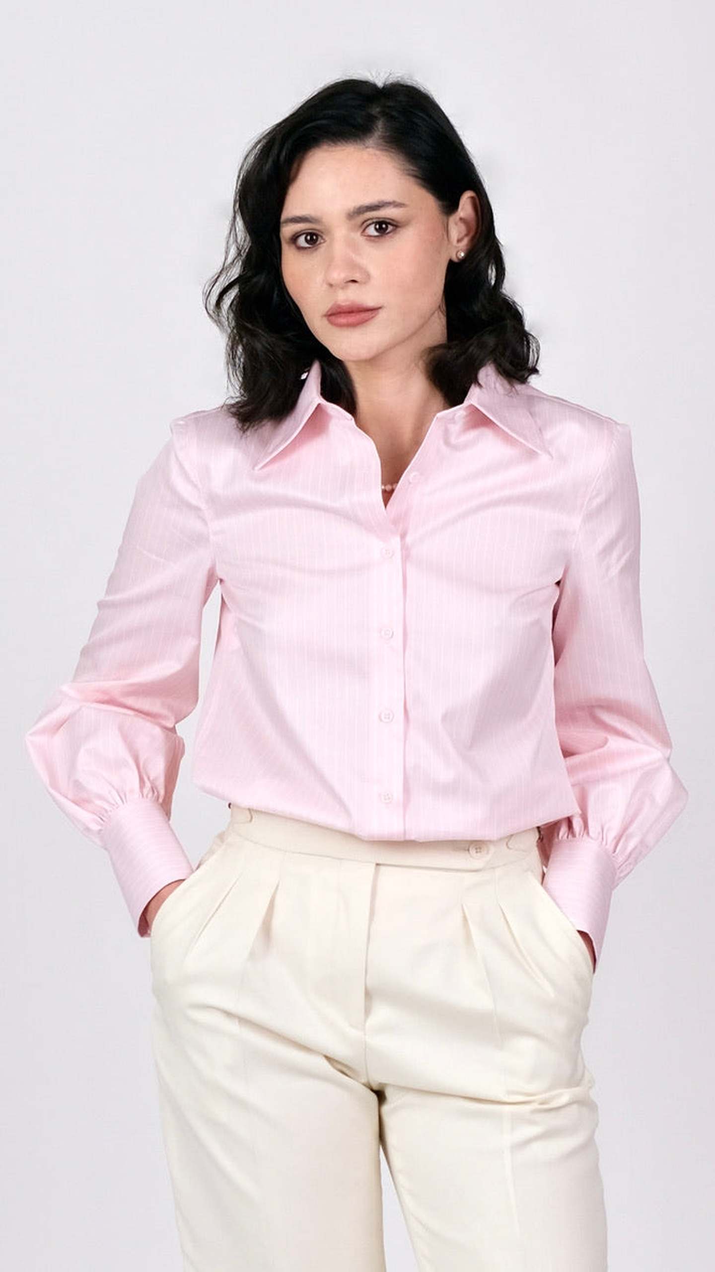 Cămașă Twill Roz by Iorgoni