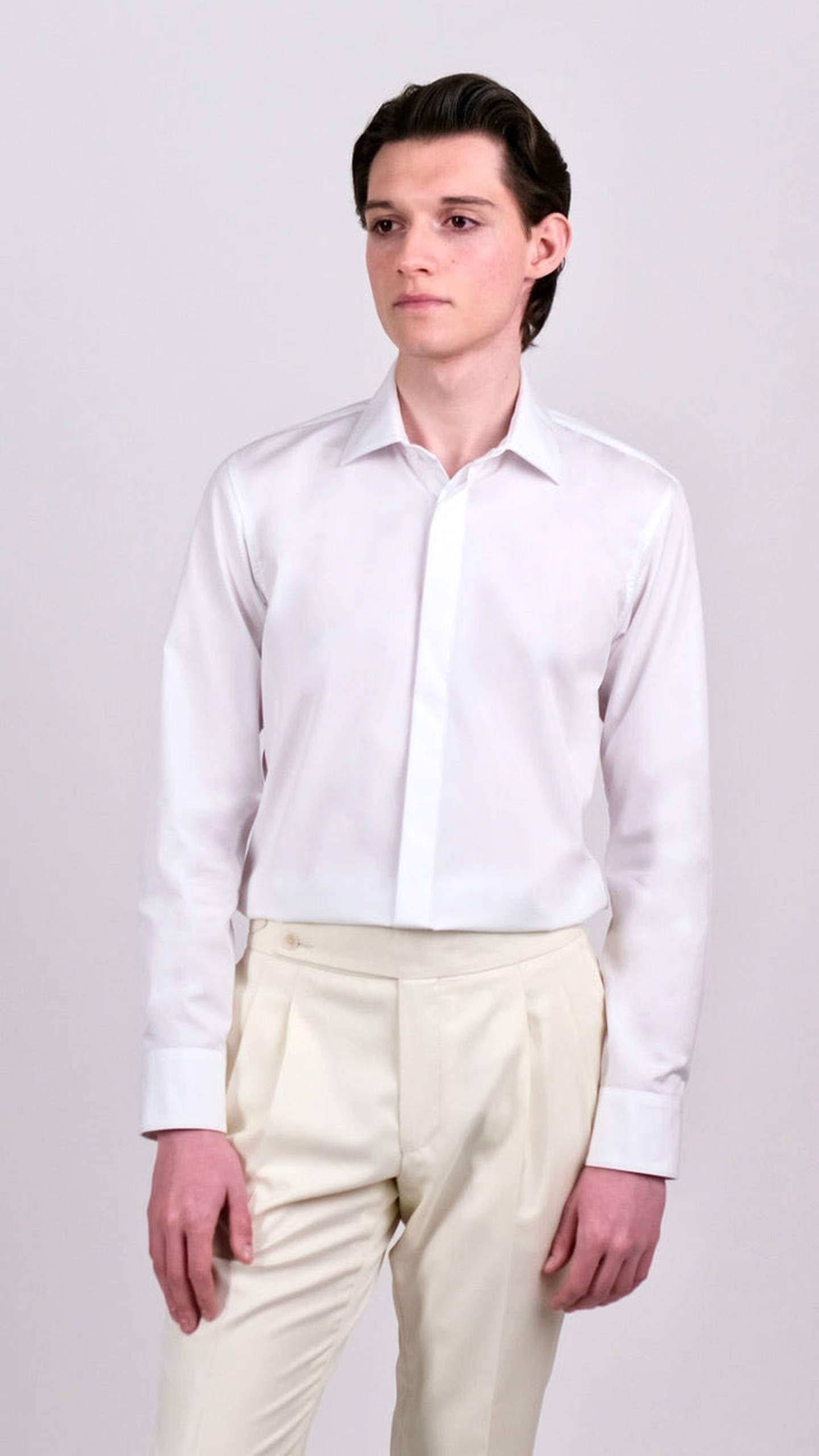 Cămașă Tuxedo Alb by Iorgoni