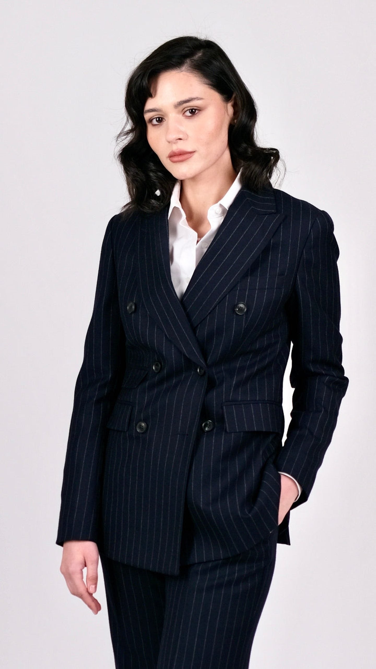 Sacou Flannel Navy by Iorgoni