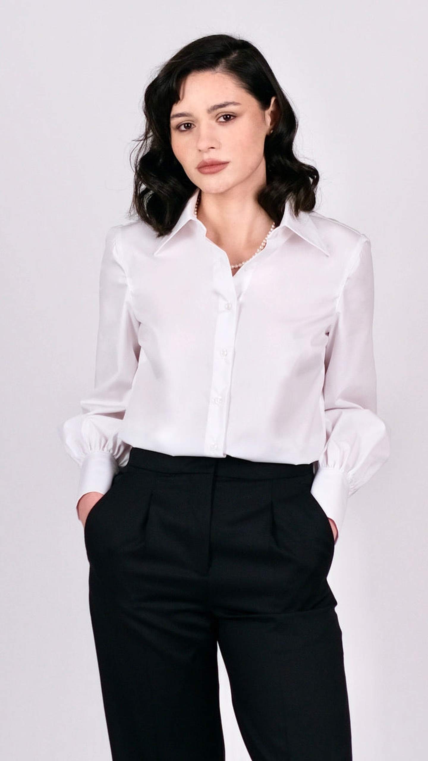 Cămașă Poplin Albă by Iorgoni