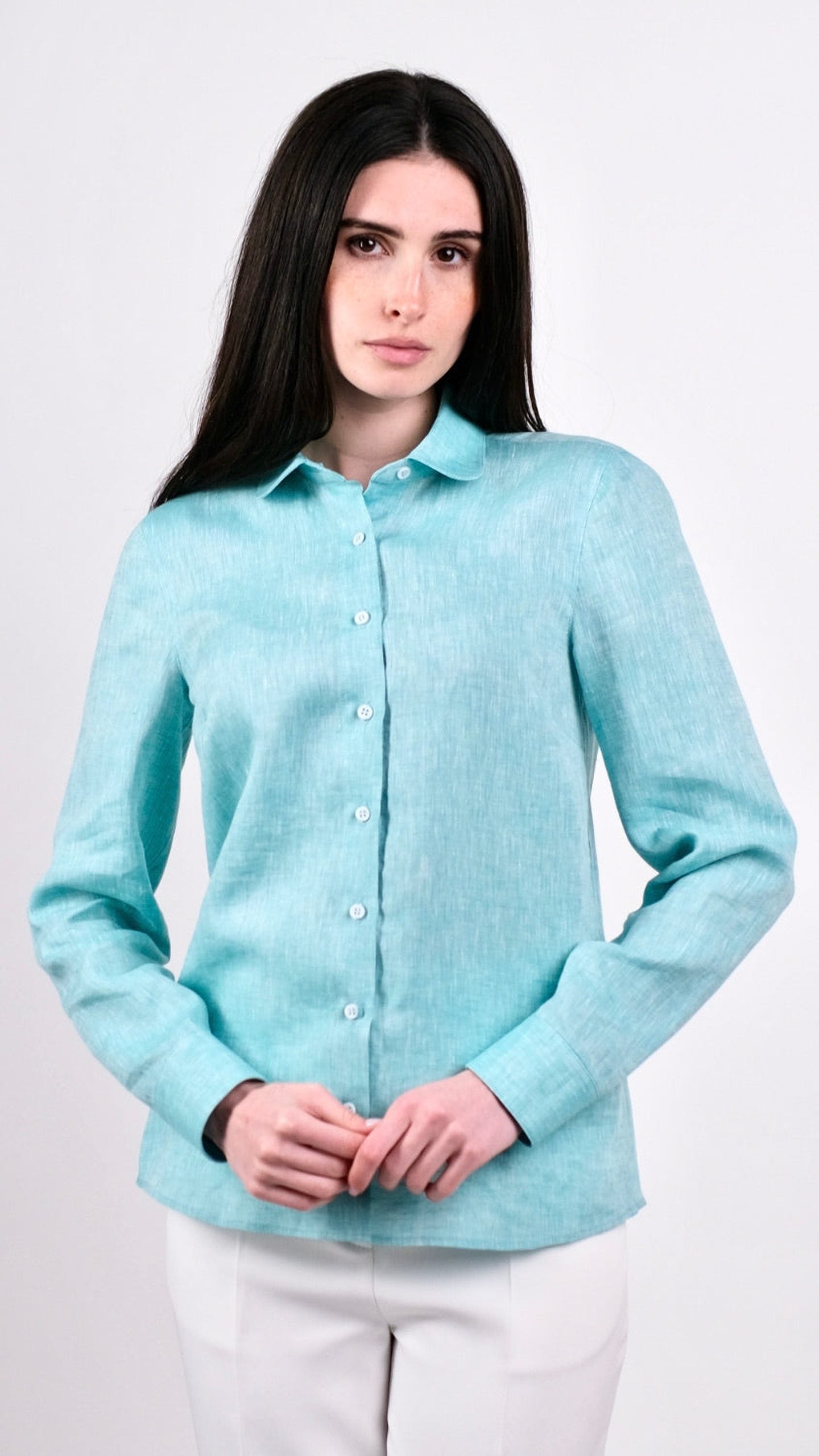 Cămașă In - Verde Menta by Iorgoni