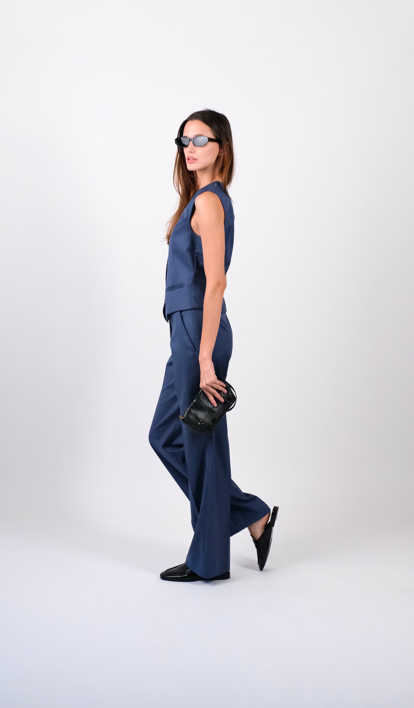 Indigo Waist Coat