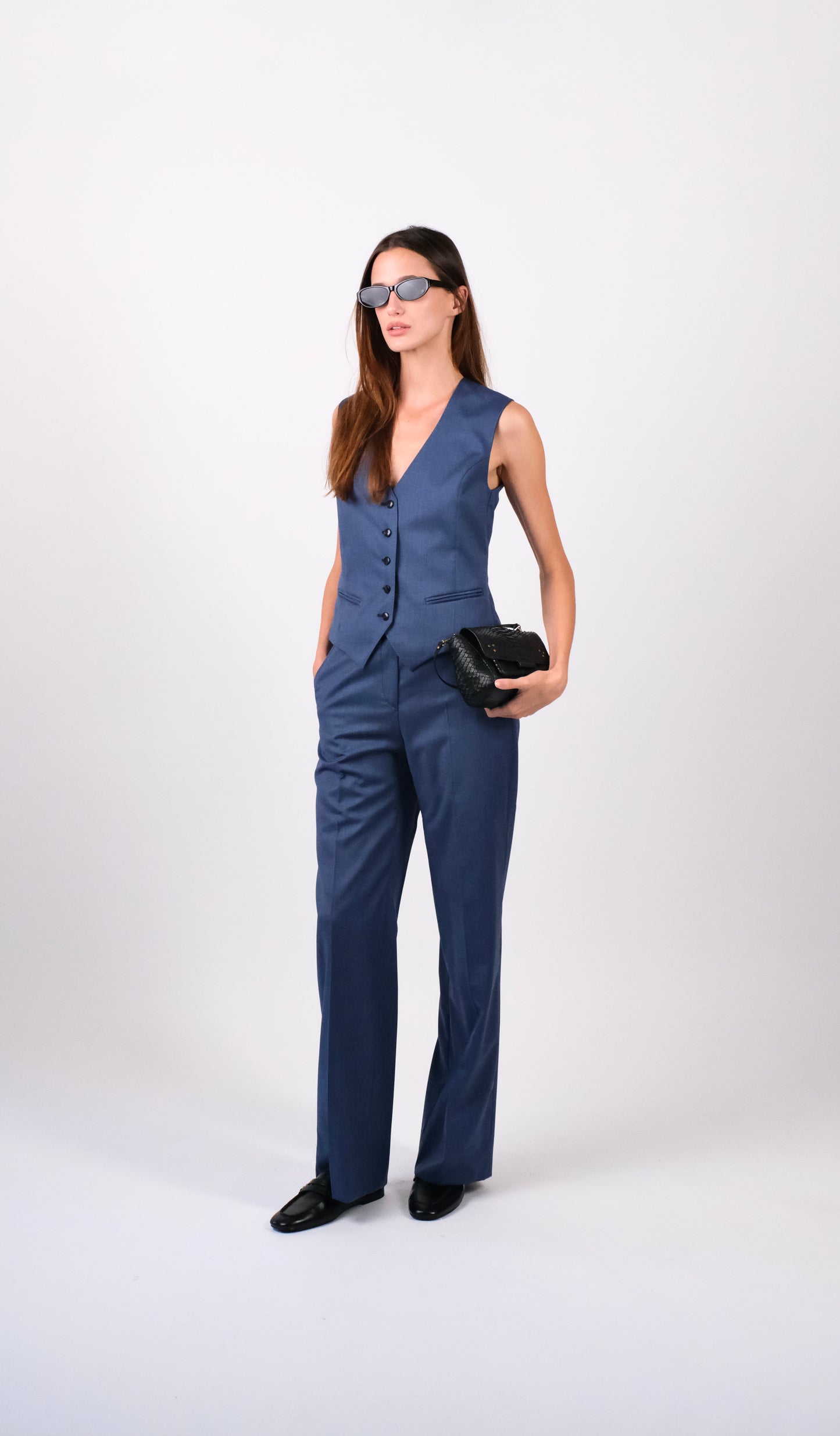 Indigo Waist Coat